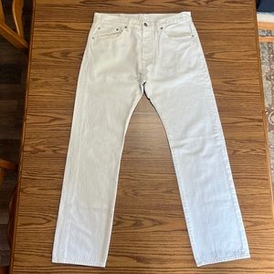 Levi's 501 White Denim